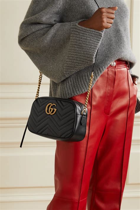 gucci small camera bag marmont|Gucci Marmont matelassé shoulder bag.